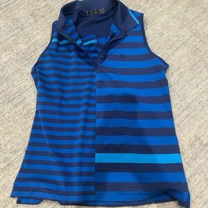 Striped Blue Workout top